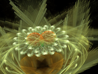 Imaginatory fractal abstract background Image