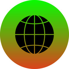 Sticker - Globe Icon