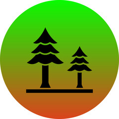 Wall Mural - Pine Tree Icon