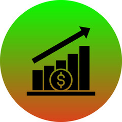 Wall Mural - Profit Chart Icon