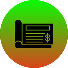 Sticker - Cheque Icon