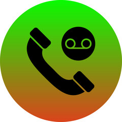 Canvas Print - Recorded Call Icon