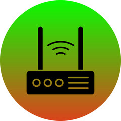 Canvas Print - Wifi Router Icon