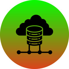 Wall Mural - Cloud Data Icon