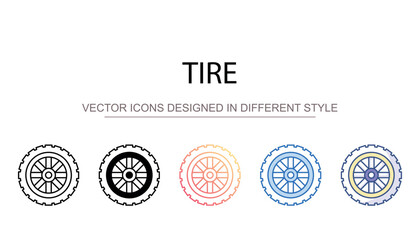 Wall Mural - Tire icon design with white background stock illustration