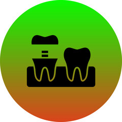 Wall Mural - Dental Crown Icon