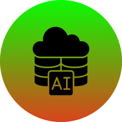 Sticker - Cloud Storage Icon