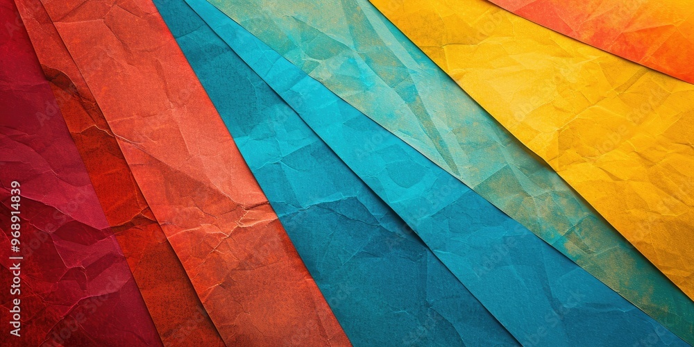 Parchment Paper Different Color Textured parchment paper background with primary colors geometric ...