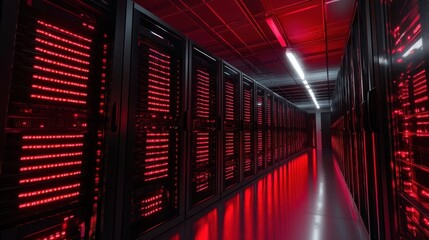 The Red-Lit Server Data Center