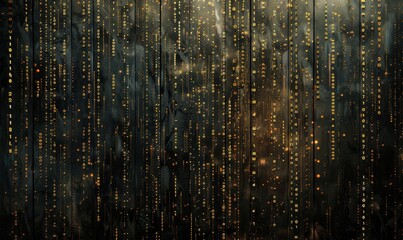 texture of brown and black alphanumeric codes, cyberpunk like matrix