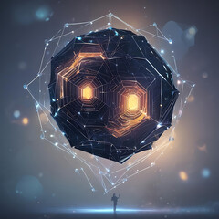 abstract background with stars