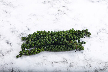 Wall Mural - Fresh ripe green peppercon heap