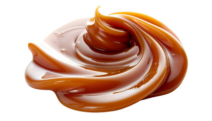 Wall Mural - Delicious caramel sauce swirl