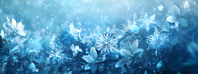 Canvas Print - Frosty Snowflake Fantasy