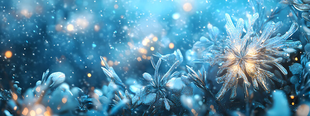 Canvas Print - Frosty Snowflake Fantasy