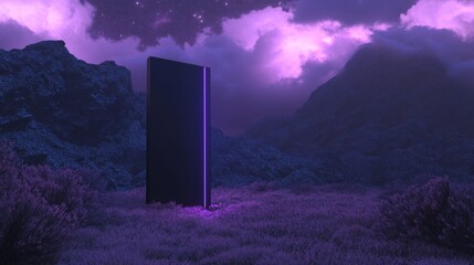 3D rendering of an electrifying gate that leads to another dimension