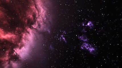 Wall Mural - the 3d rendering shows a colorful space background with stars and nebula gas clouds in deep outer sp