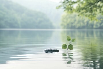 Canvas Print - Discover relaxation visualization techniques that transport your mind to a tranquil oasis