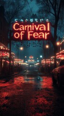 Carnival of Fear: A Night of Neon Lights and Shadows