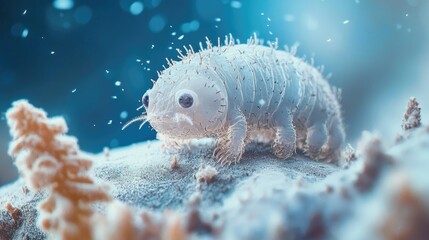 Wall Mural - Macro photograph of tardigrade in cryptobiosis