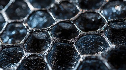 Macro view of graphene aerogel nanostructure
