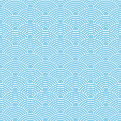  Japanese style blue ripple pattern