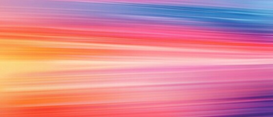 Poster - Vibrant Gradient Stripes. Abstract Horizontal Flow