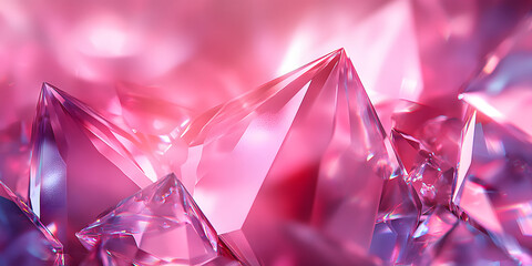 3d abstract pink crystal textured background design