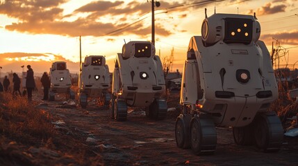 Autonomous AI-powered emergency response robots: Robots deployed in disaster zones, using AI to assess and provide aid autonomously.