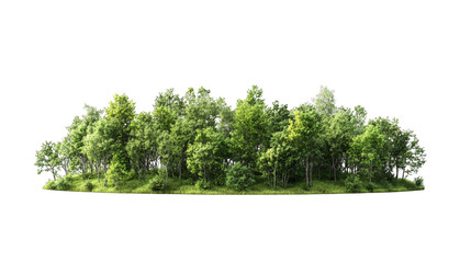 Abstract Glitch Forest Landscape
