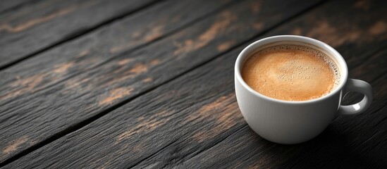 Aufkleber - A cup of coffee Beverage Focused selection. with copy space image. Place for adding text or design