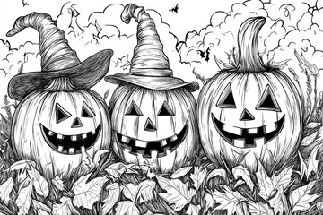 Halloween themed coloring book featuring fun and engaging coloring pages for an enjoyable creative experience