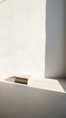 Wall Mural - Book shadow paper white.