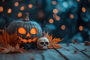 Sticker - Spooky Halloween pumpkin decor