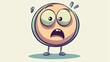 © Holo Frame - Surprised cartoon character depicting a currency symbol with a humorous expression and design