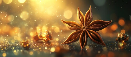 Aufkleber - Star anise. with copy space image. Place for adding text or design