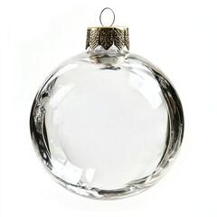 Poster - Elegant clear glass Christmas ornament