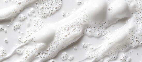 Aufkleber - White foam background. with copy space image. Place for adding text or design