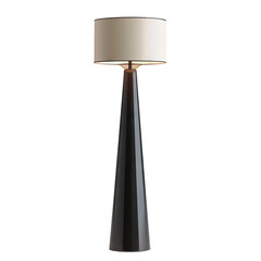 Canvas Print - Stylish contemporary floor lamp with cone-shaped base, cut out