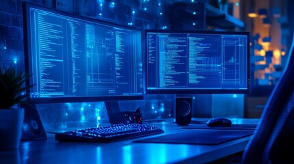 coding workspace.