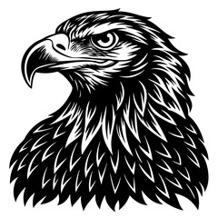 Eagle vector design silhouette tattoo for t shirt design 