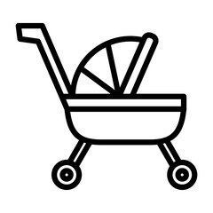 Canvas Print - Stroller Icon