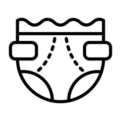 Canvas Print - Diaper Icon