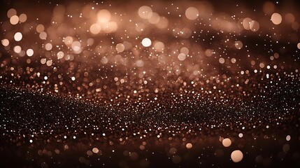 Luxurious Mocha Brown Glitter Texture Background with Deep Shimmer, Providing Space for Custom Text, Perfect for Invitations, Announcements, or Artistic Designs