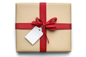 Sticker - Gift box with red ribbon