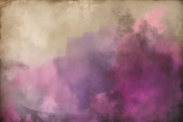 Wall Mural - Vintage Textured Background in Beige Purple and Pink with Eclectic Faded Design