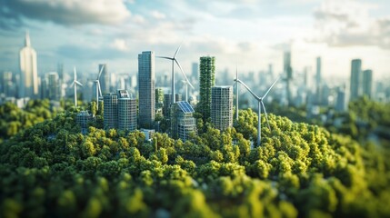 Futuristic AI-Controlled Green Energy Networks for Smart Cities: AI managing the entire city energy needs through solar, wind, and battery storage systems.