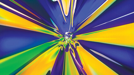 Wall Mural - Abstract gradient background of colored radial lines. Multicolored rays similar to a tunnel. Futuristic background for presentation design. Vector illustration.