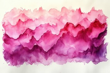 Wall Mural - delicate watercolor soft pink stain bleeds gracefully on textured paper ethereal and dreamy showcasing mediums fluid nature perfect for artistic backgrounds or gentle design elements