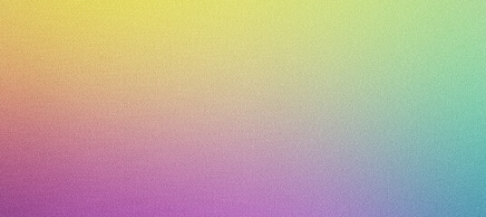 Wall Mural - Grainy gradient abstract background with a transition from yellow to purple